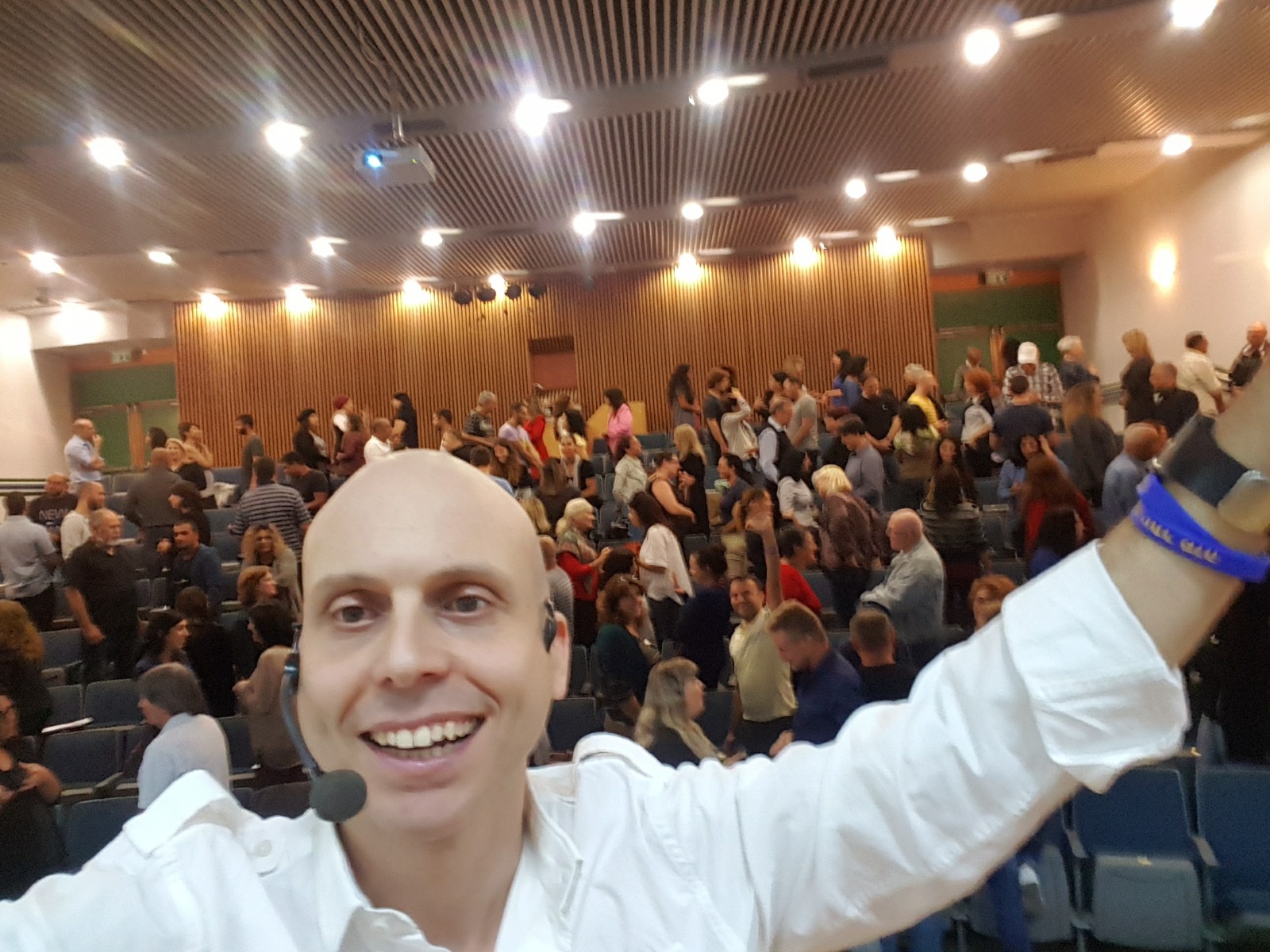 קהל גדול בסדנת NLP של מכללת קגן